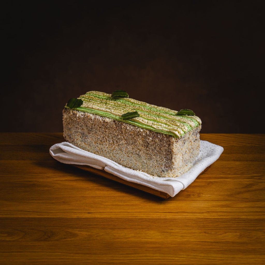 Pandan & Coconut Loaf Cake