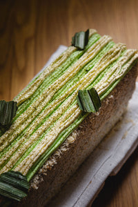 Pandan & Coconut Loaf Cake